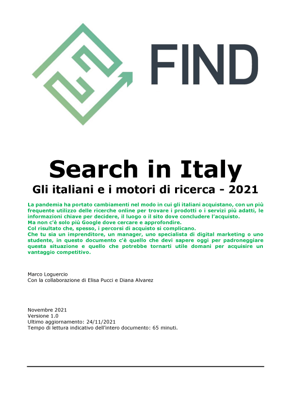 The New Search in Italy 2021